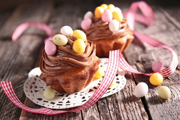 Schokolade Ostern Cupcakes — Stockfoto