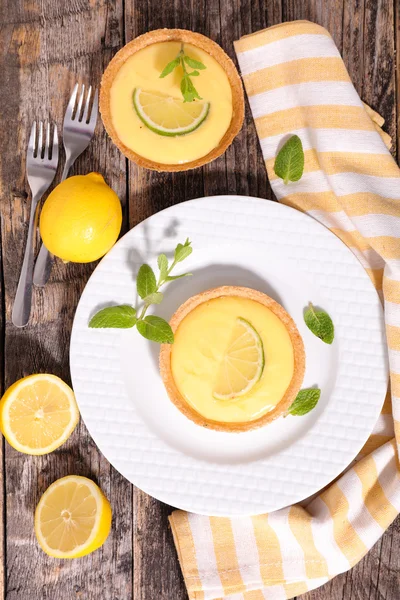 Lemon tart dessert — Stock Photo, Image