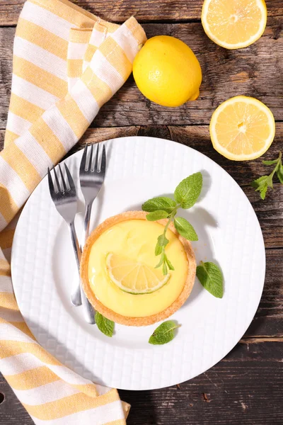 Zitronentarte Nachspeise — Stockfoto