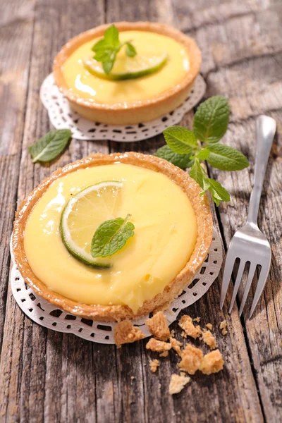 Lemon tart dessert — Stock Photo, Image