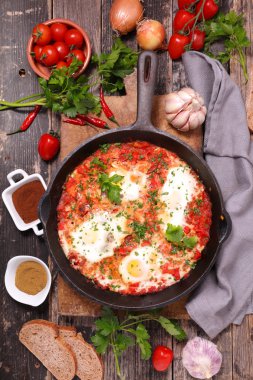 shakshuka Tunus yemek