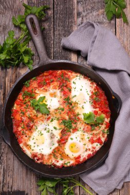 shakshuka Tunus yemek