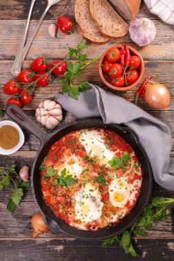 shakshuka Tunus yemek