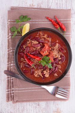 Chili con carne Meksika yemek