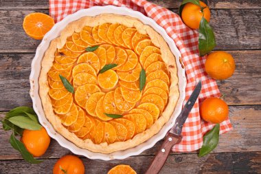 tatlı clementine tart