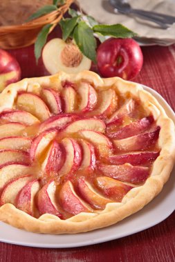 tatlı şeftali pasta