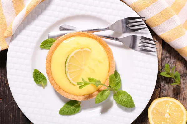 Lemon tart dessert — Stock Photo, Image