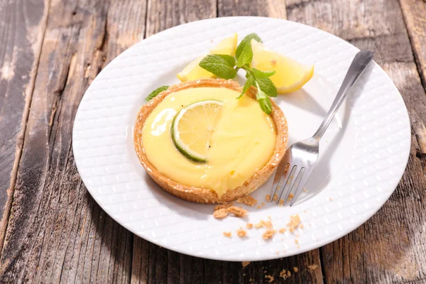 Lemon tart dessert — Stock Photo, Image