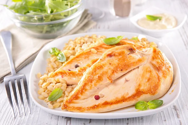 Fried chicken breast — Stock Photo, Image