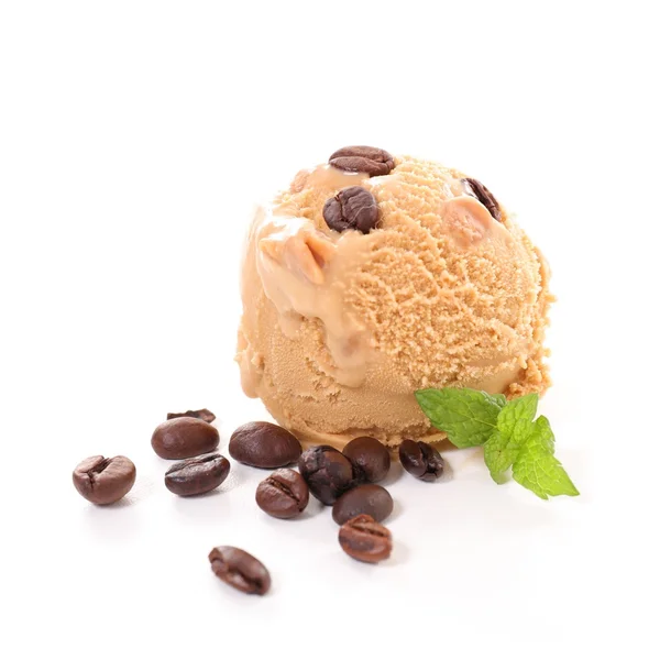 Coffee ice cream — Stock Photo, Image