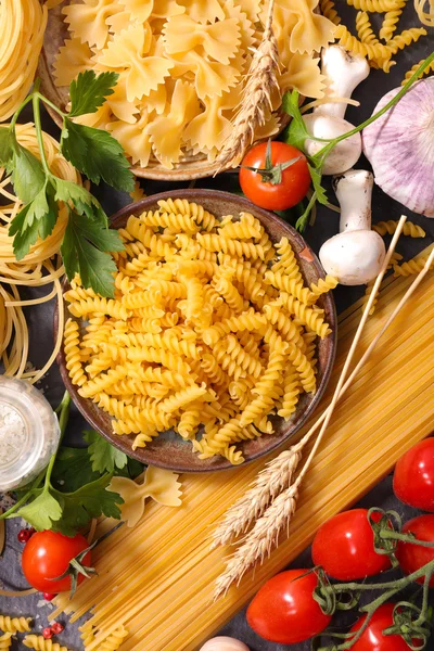 Assorted variety of pasta — Stock Photo, Image