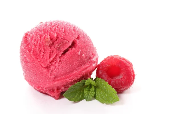 나무 딸기 아이스크림 — 스톡 사진