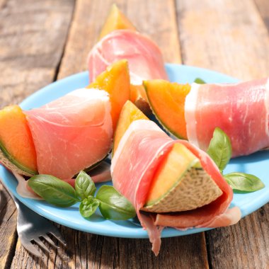 jambon ve tatlı kavun