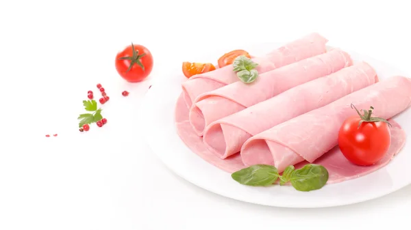 Rodajas de jamón con especias — Foto de Stock