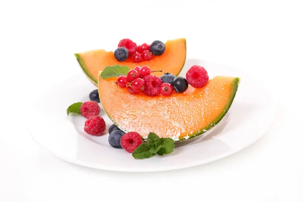 Melon och bär frukter — Stockfoto
