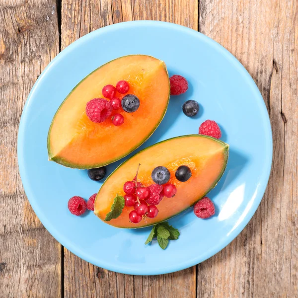 Melon et fruits à baies — Photo