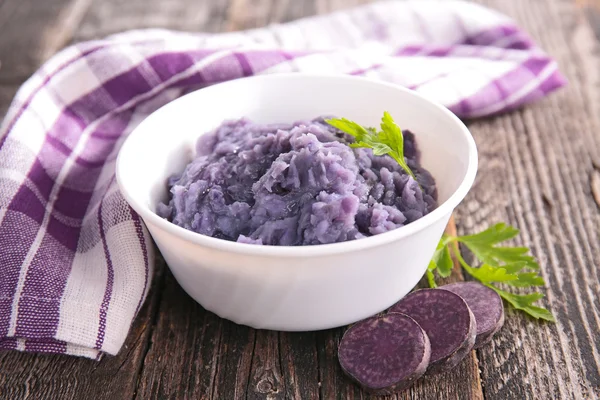 Mashed violet potato — Stock Photo, Image