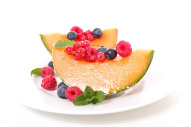 kavun ve berry meyve