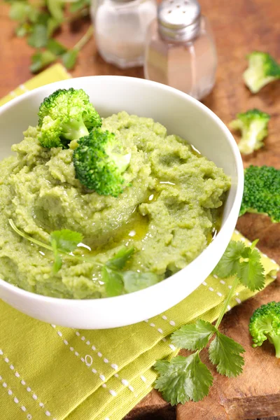 Groente broccoli puree — Stockfoto