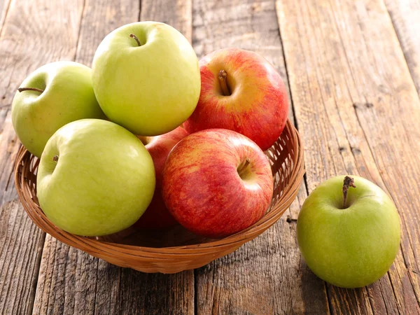 Fresh apples bowl — Stock Photo, Image