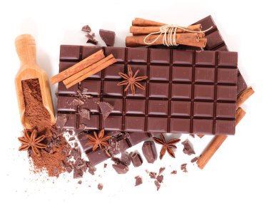 Baharat ile tatlı çikolata bar