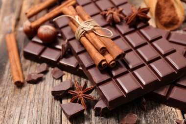 Baharat ile tatlı çikolata bar