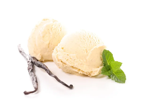 Vanilla ice cream — Stock Photo, Image