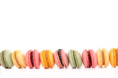 çeşitli renkli macaroons