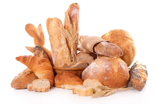 Assorted french bread — Stock Photo, Image