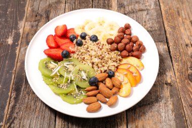 sağlıklı kahvaltı kompozisyon