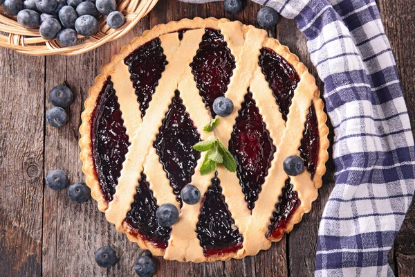 Sweet blueberry cake — Stock Photo, Image