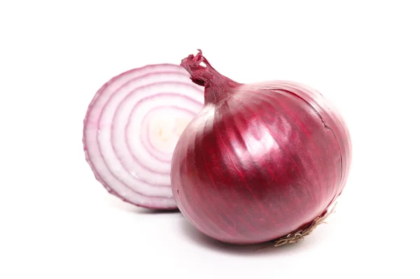 Red raw onions — Stock Photo, Image