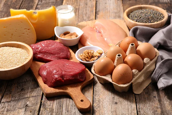 Protein sources products — Stock Photo, Image