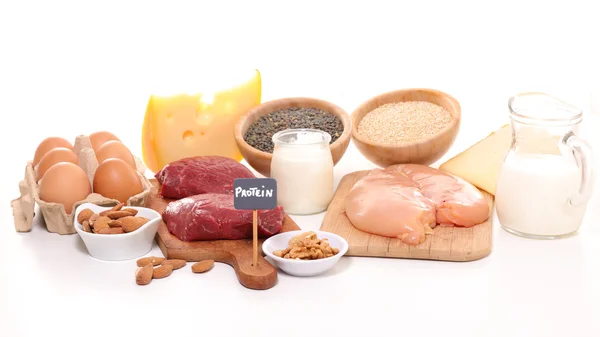 Surse de proteine produse — Fotografie, imagine de stoc
