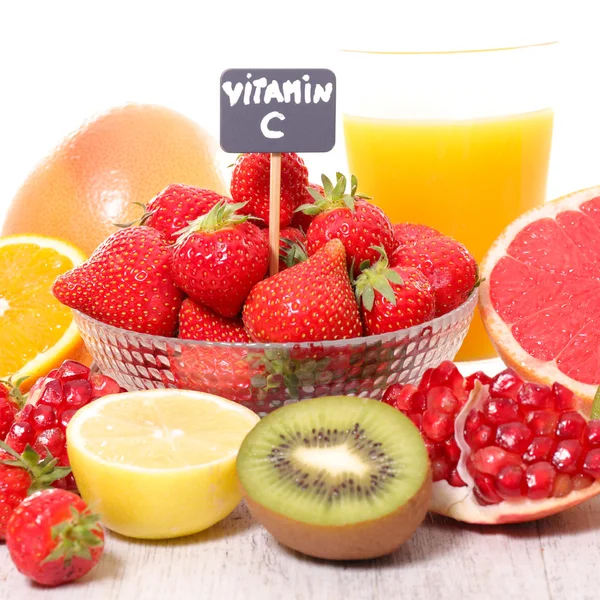 Lebensmittel mit hohem Vitamin C-Gehalt — Stockfoto