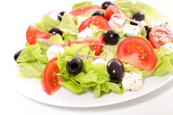 Vegetable salad with feta — Stock Photo, Image