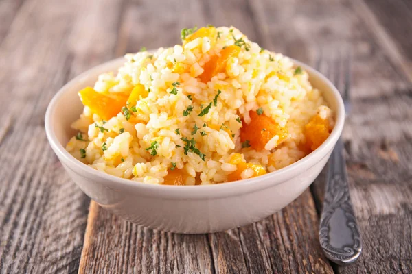 Risotto mit Karotten und Kürbis — Stockfoto