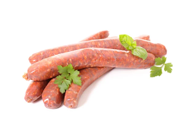 Raw beef sausages — Stock Photo, Image