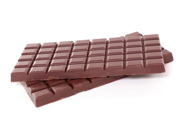 Two dark chocolate bars — Stock Photo, Image