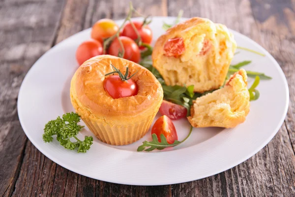 Baked tomato cupcakes — Stock Photo, Image