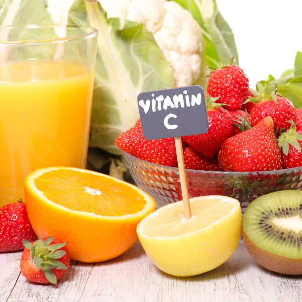 Vitamina C, frutas variadas —  Fotos de Stock
