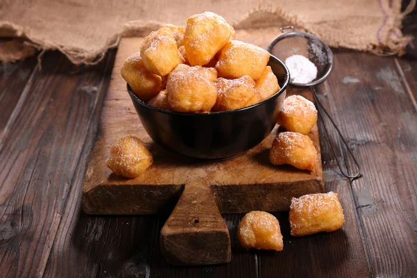 Fried sweet donuts — Stock Photo, Image