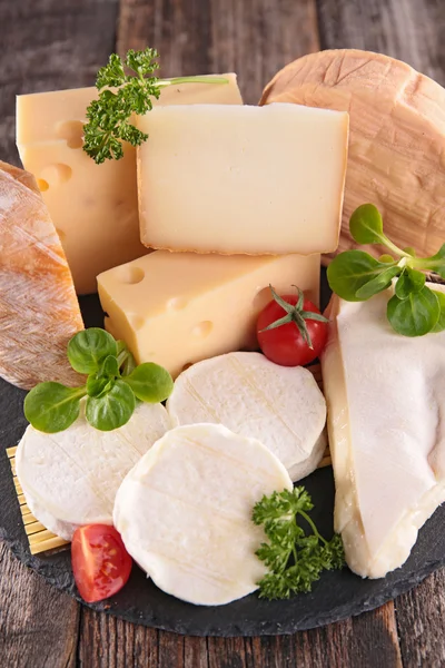 Coleção de queijo variado — Fotografia de Stock