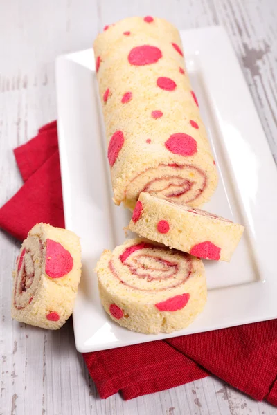 Sweet roll cake — Stock Photo, Image