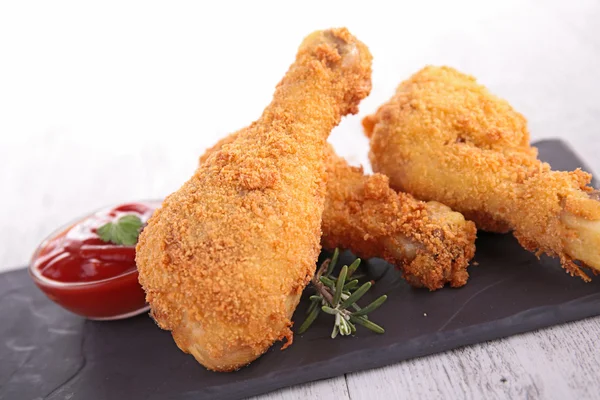 Gambe di pollo fritte — Foto Stock