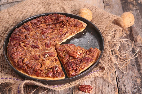 Amerikaanse pecan pie — Stockfoto