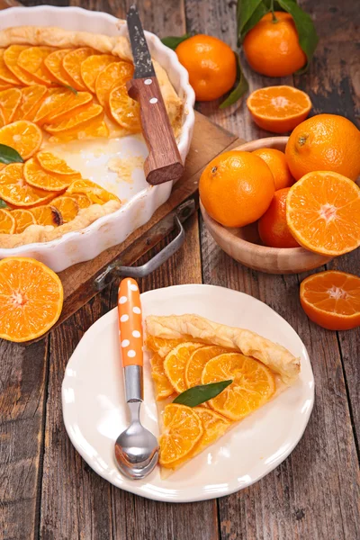 Sweet clementine tart — Stock Photo, Image
