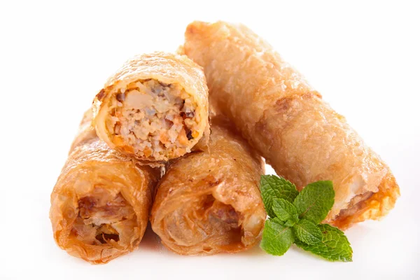 Spring rolls and sauce — Stock Photo, Image