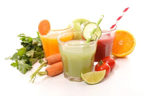 Fruits and vegetables juices — Stock Photo, Image