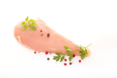 Çiğ tavuk göğsü.